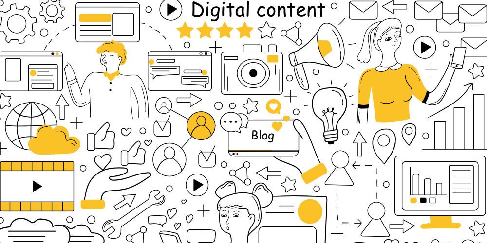 Schwerpunkte und Tipps - Digitaler Content Doodle